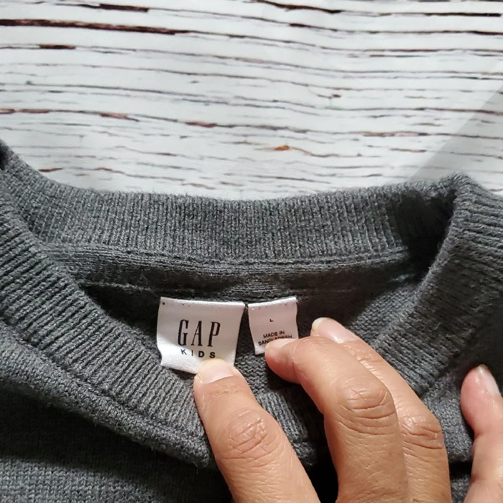 Gap Girls Gray Long Sleeve Sweater 👩